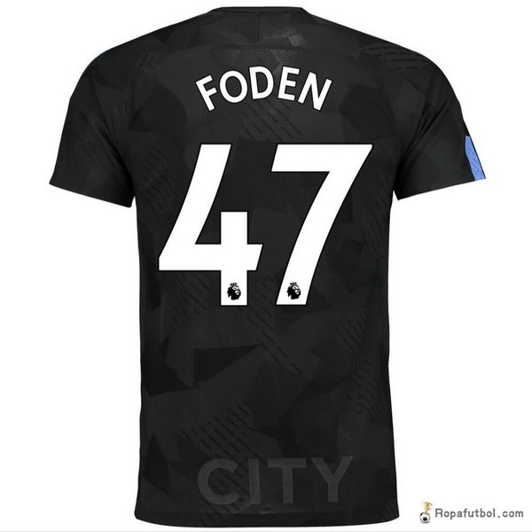 Camiseta Manchester City Replica Tercera Ropa Foden 2017/18